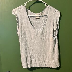 Rachel Zoe Light Blue Short Sleeve Top